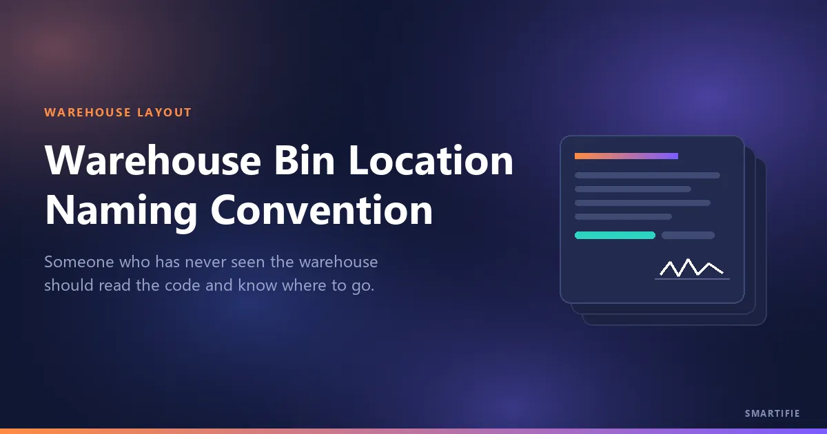 Warehouse Bin Location Naming Convention