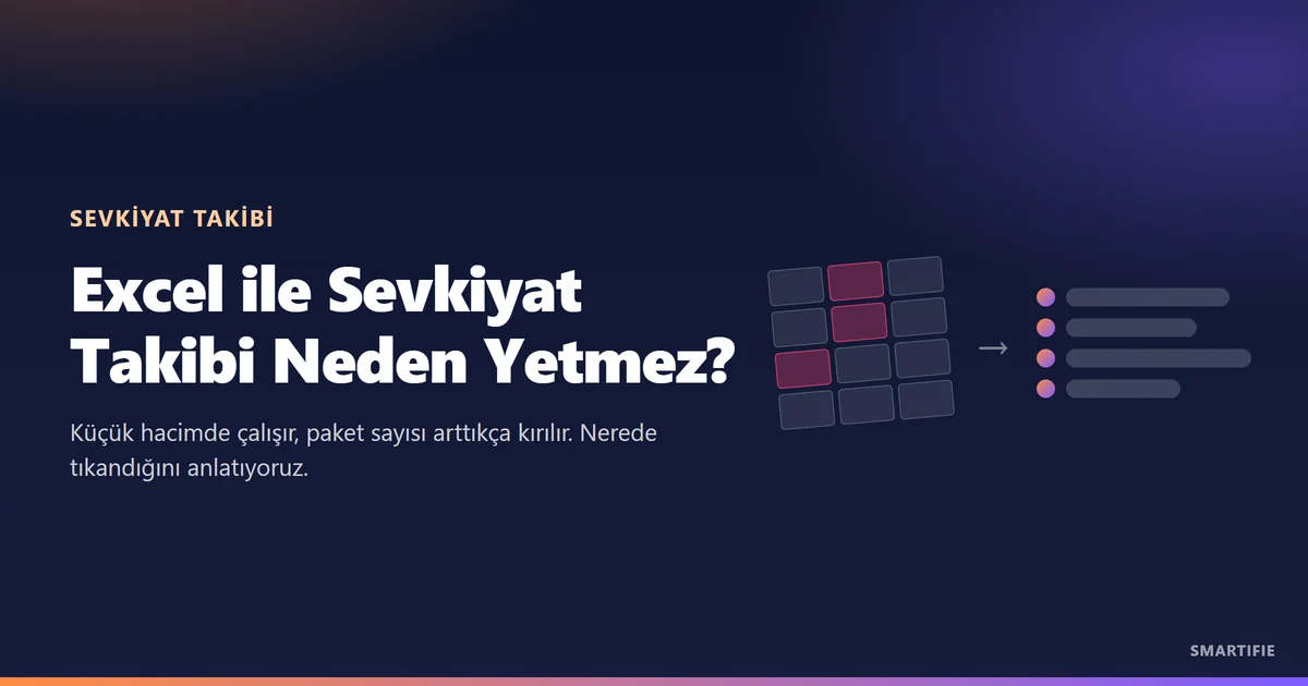 Excel ile Sevkiyat Takibi Neden Yetmez?
