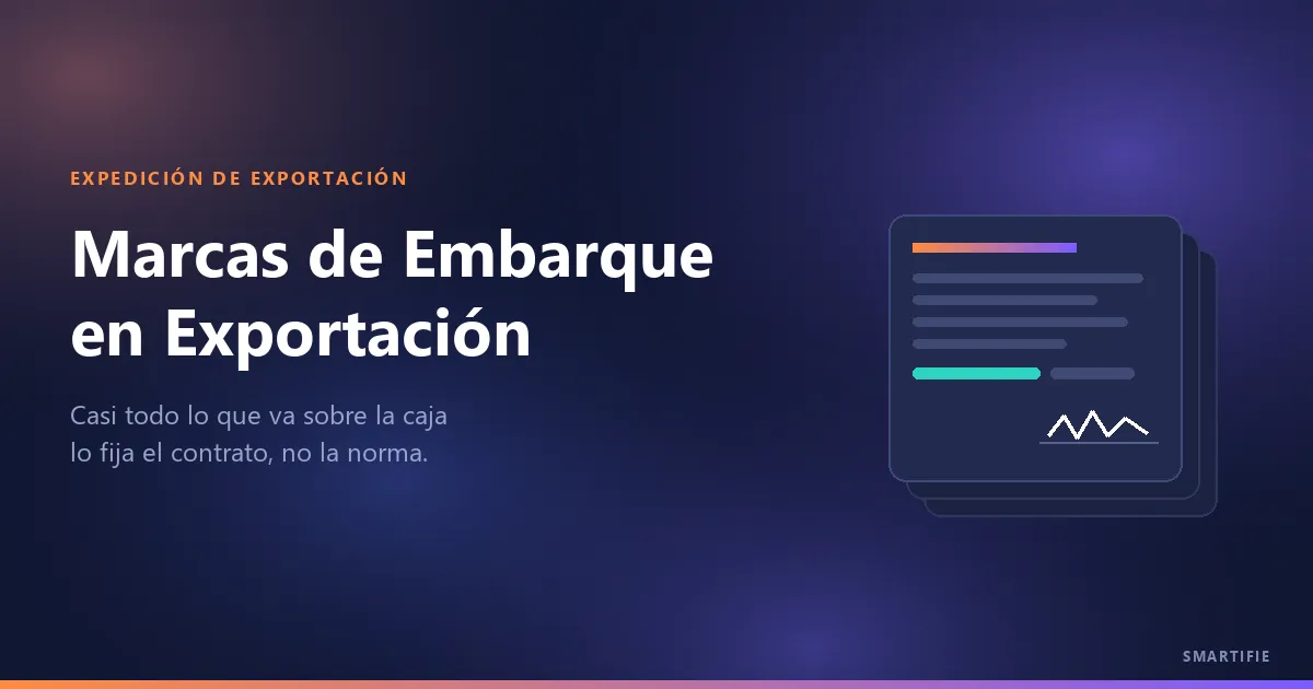 Marcas de Embarque en Cajas de Exportación
