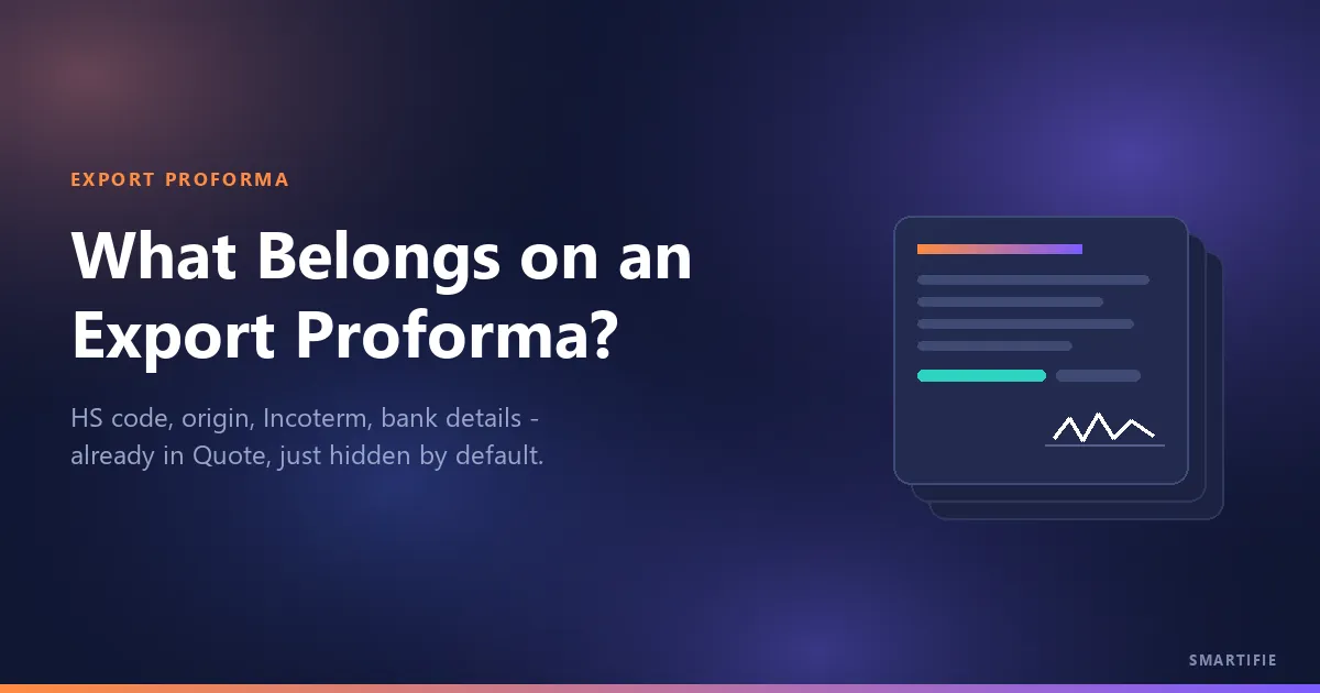 What to Include in an Export Proforma Invoice