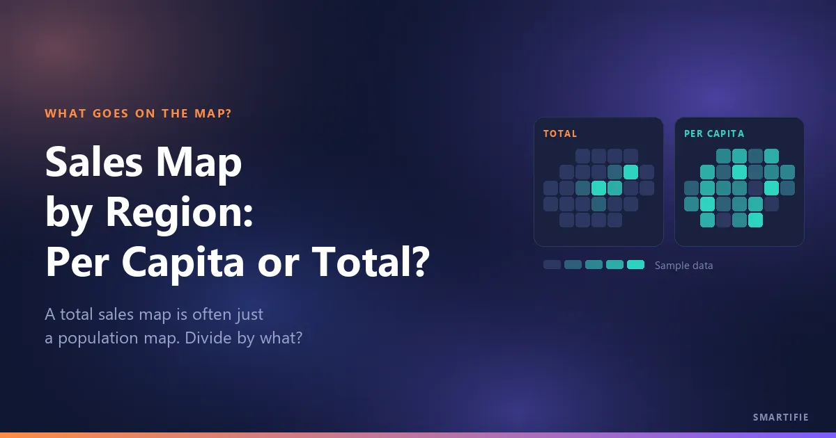 Sales Map by Region: Per Capita or Total?