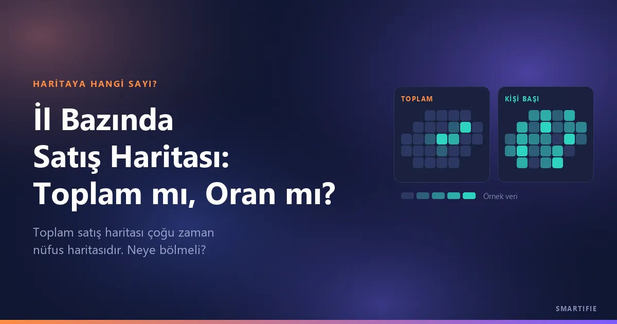 İl Bazında Satış Haritası: Toplam mı, Oran mı?