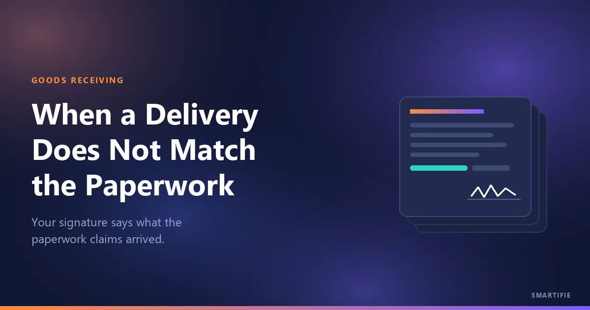 What to Do When a Delivery Does Not Match the Packing Slip