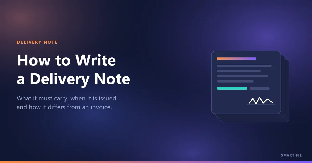 How to Write a Delivery Note