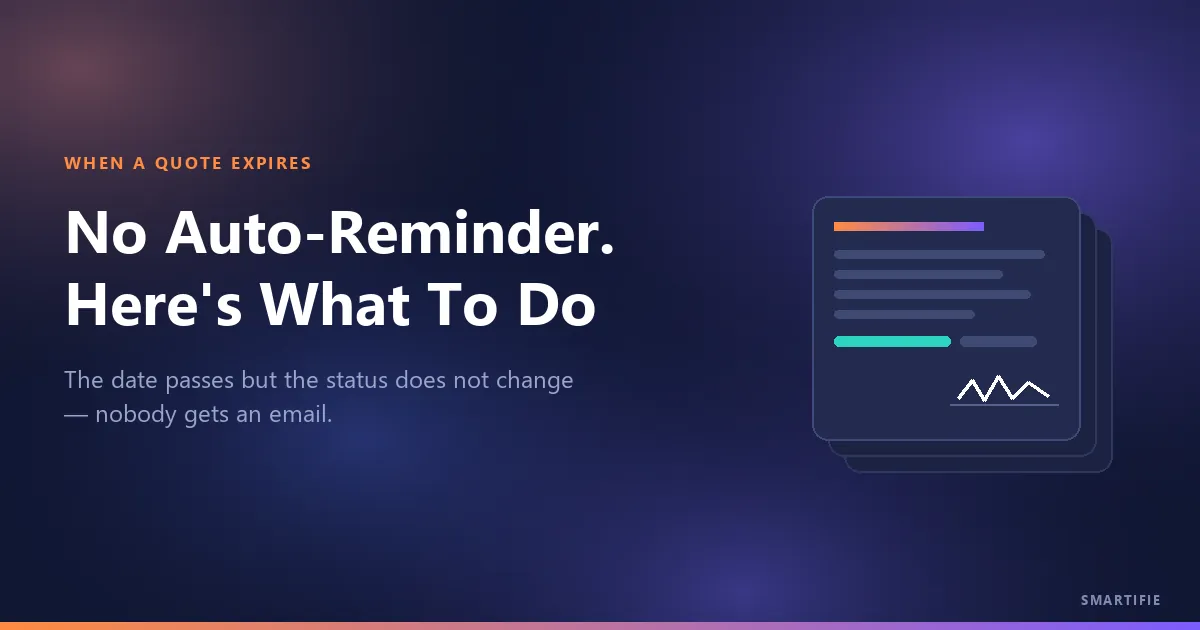 Quote Expired? No Auto-Reminder, Here's What To Do