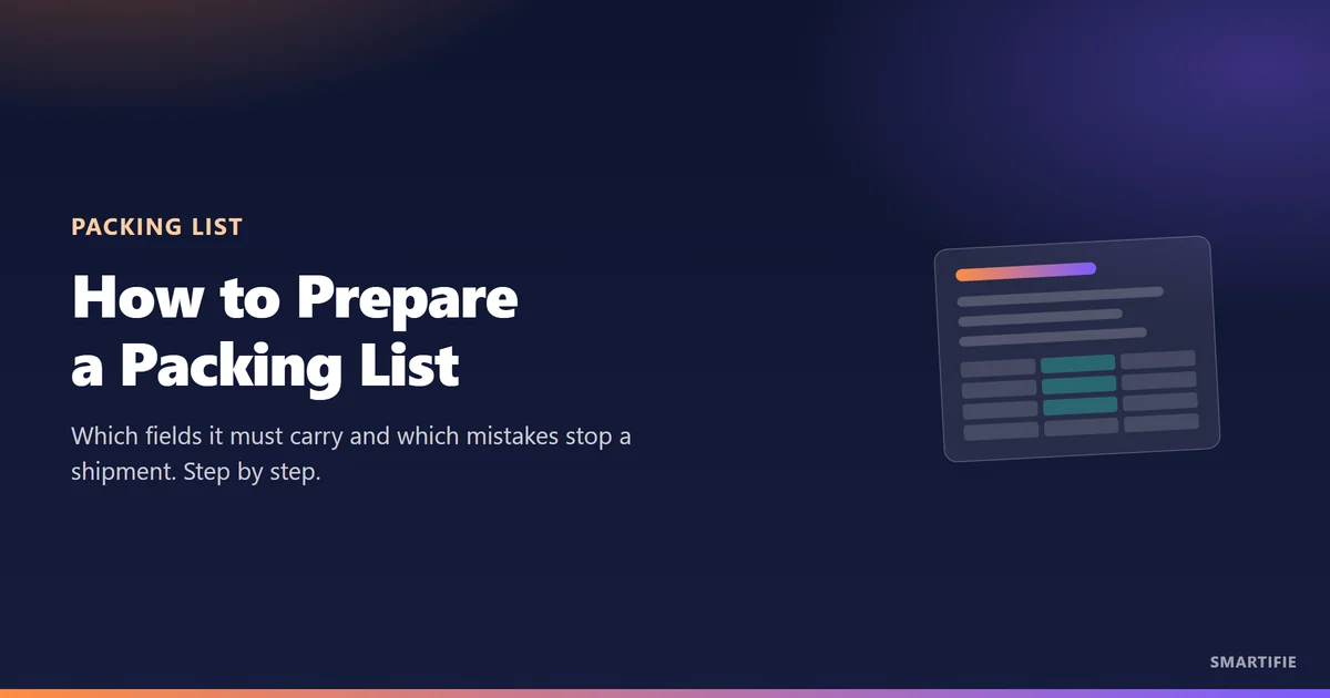 How to Prepare a Packing List