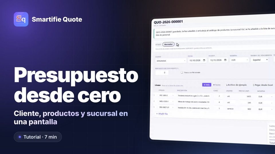 Cómo hacer un presupuesto desde cero | Smartifie Quote